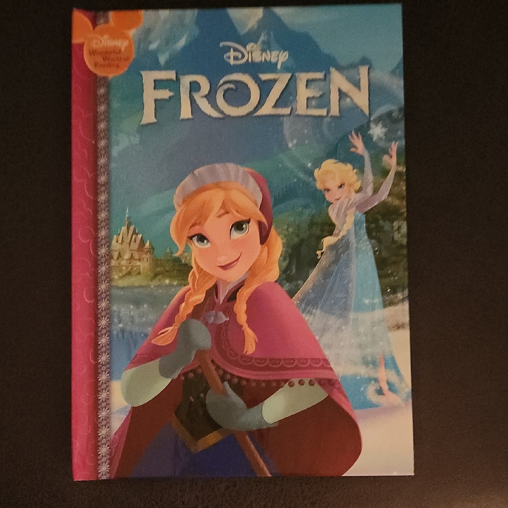 Disney Frozen Storybook with Pink and Blue Cover